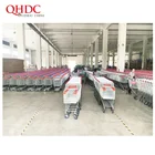 Cart Trolley Cart Double Seat Supermarket Shopping Trolly Grocery Shopping Cart With Wire Basket