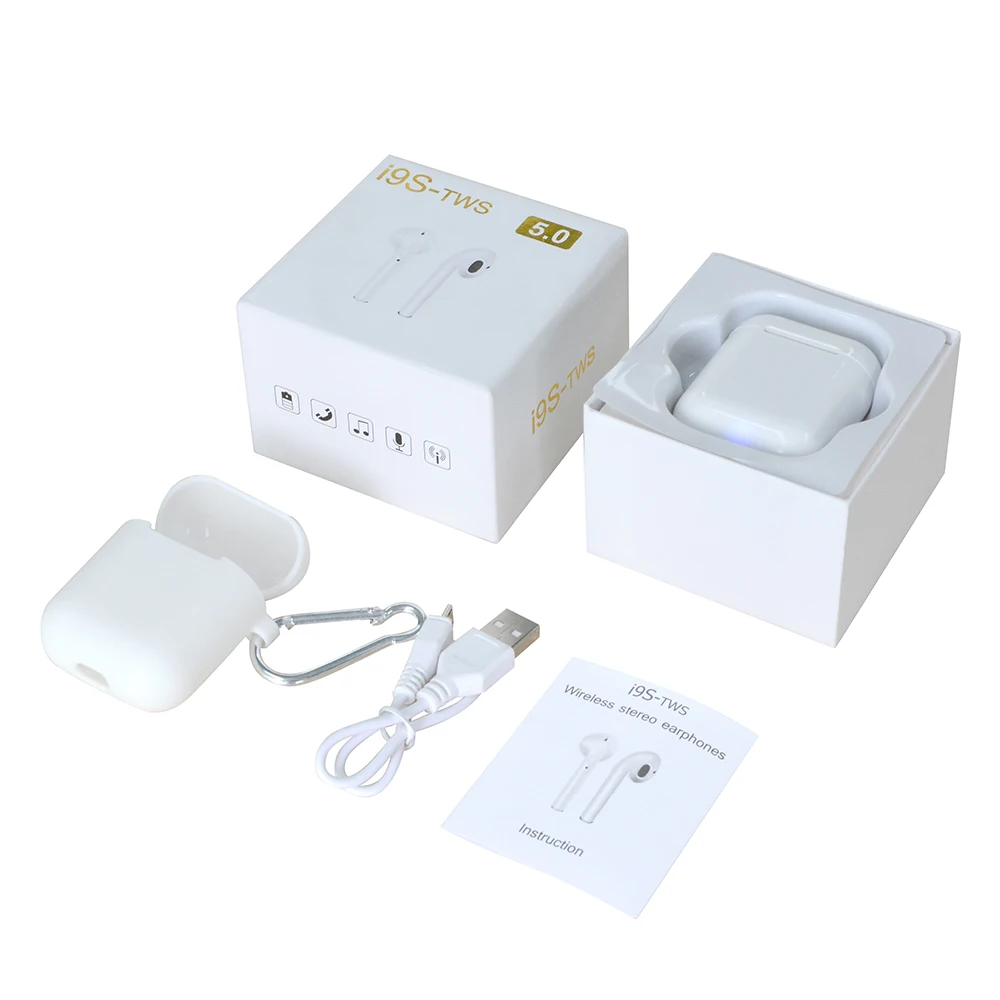 2019 Hot Selling BT Earphone V5.0 i9s TWS Mini Wireless Earbuds Dual Calling for all smartphone - ANKUX.COM