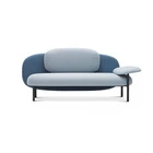 Living room modern furniture stainless steel metal leg house canapecheap simple armrest couch lounge set sofa