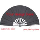 Hand Fan Fan Hand Fan Promotional Bamboo Fabric Hand Fan Printed As Gift