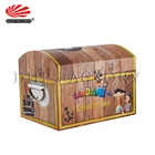 Pirate ONE PIECE Harry Potter Balls Paper Suitcase Lid Hinged Kids Toy Packaging Treasure Chest Box With Handle Side