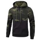 Hot selling winter warm camo color block hoodies sweatshirts casual private label pullover hoodies