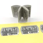 Custom Double Sides Printed Peel Off Multi Layer Folding Paper Label Sticker