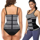 hot selling 3 belt Neoprene waist trainer corset shapers, zippers body shaper For Women/
