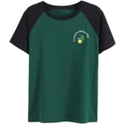 plain t-shirts 100% cotton color block t-shirt raglan t shirt in spring and summer