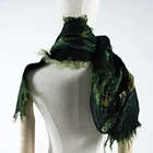 Fluffy hand made 110s yarn count merino wool silk material rare gift scarf