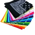 Fashion elegant high quality cotton head customized kerchief multifunctional neck square scarf wholesale bandana