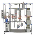 Steamed molecular distillation system for plant essential oil concentration