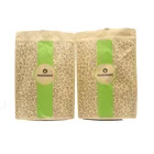 Custom Eco Friendly Disposable Wide Flat Bottom Side Gusset Brown Kraft Paper Packaging For Snack Food Bags