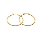 Fashion Earrings Wholesale Fashion Stainless Steel Gold Hoop Earrings Jewelry 2019