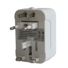 Travelsky international universal power world travel adapter with 2 usb