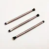 Light Coffee 2 in 1 Eye Makeup Brush Double-ended Eyeshadow Blending Brush Double Head Eyeshadow Brush