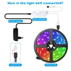 Led Tv Led Brighter 5050 Colors Phone App Controlled Music Flexible Led Light Strip For Home TV Party