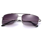 Classy men big face black square ce mark polarized sunglasses