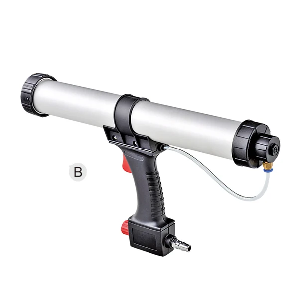 Pneumatic style aluminium tube caulking gun