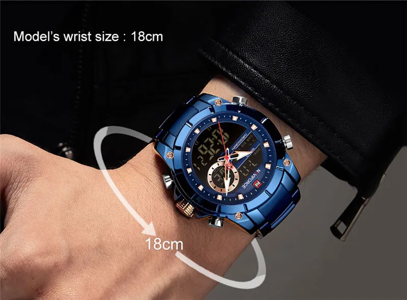 NAVIFORCE Top Brand Men Watches Fashion Business Quartz Watch Mens Chronograph Wristwatch Clock Relogio Masculino 9163