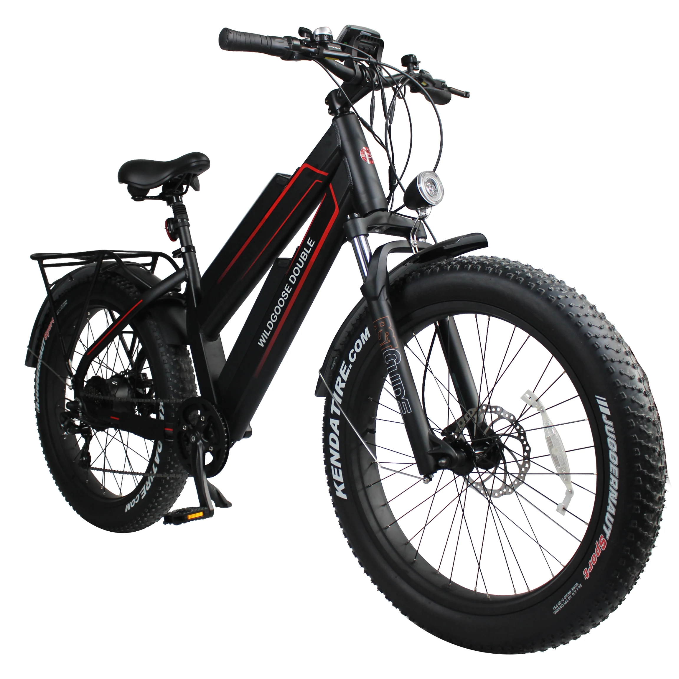 48V 11.6Ah dual battery long range electric mountain bicycle