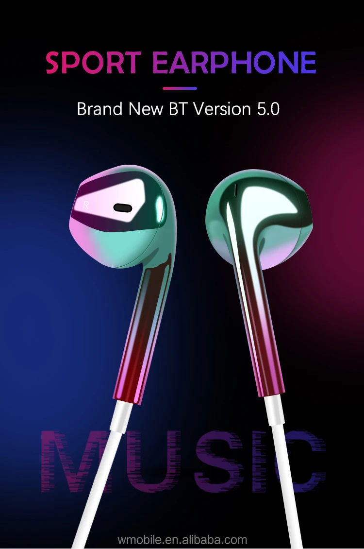 Amazing Electroplated Earphones Wireless Earbuds Convenient Sports headphones - ANKUX.COM