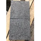 China Flamed black basalt paving stone for outdoor path