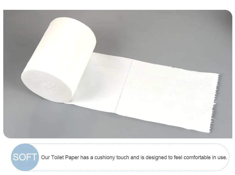 Bulk soft white virgin pulp custom printed toilet paper tissue roll embossed bathroom tissue