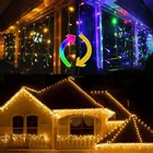 Color Changing Icicle Lights Led Curtain Fairy String Lights for Holiday Wedding Party Christmas Festival Decoration