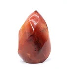 Trophy Wholesale Healing Crystals Carving Crafts Feng Shui Semi-Precious Stone Red Agate Carnelian Flame Trophy
