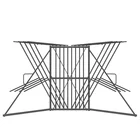 Metal Stand Wall Metal Rug Metal Display Rack Custom Design RG-11 Rug Clips Exhibition Showroom Metal Display Stand Carpet Post Wall Rack
