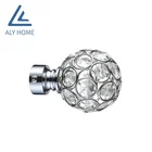 ALY Modern Home Classic Curtain Rod Diamond Ceramic Curtain Rod Pole Color Can Be Customized Brass Bed Curtain Rod