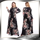 Zakiyyah 5089 high quality abaya wholesale muslim dress floral robe for ladies