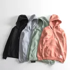 Blank casual clothes for men sweatshirt cheap blank heavy hoodies plain solid pullover 100 blank polyester hoodie