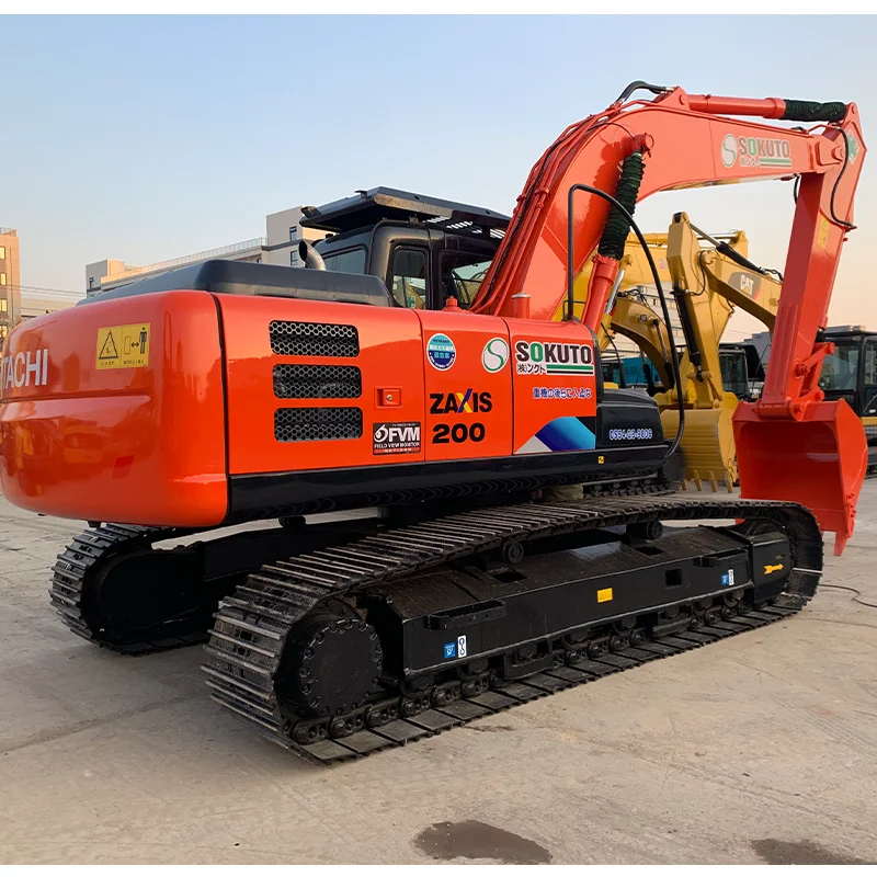 Original Zaxis 200 Excavator Used Hitachi Zx200 Digger With Original