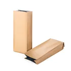 Customized Logo Eco Recycle Stand Up Food Packaging Brown Craft Paper Bag