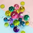 Ball Balls Promotional Toy Mix Sizes 45 62 83mm TPU Glitter Water Jumping Ball Hi-Bouncing Balls