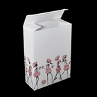 Custom Natural Flat white Kraft Paper Packaging Box for Skin Care packing