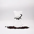 Gift set hotel personalized mini glass coffee pot maker