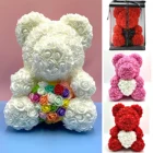 2020 valentines's Bear heart bear high quality forever eternal flower teddy rose bear 40 cm with gift box