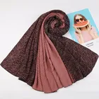 Drop Shipping Wholesale Muslim Hijab patchwork leopard Scarves Shawls And Wraps Girls Women Cotton Scarf