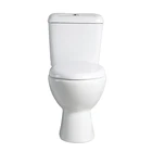 Bathroom Sanitary Ceramic Two Pieces Washdown Toilet