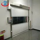 Transparent Roller Shutter Door Plastic High Speed PVC Industrial Roll Up Door