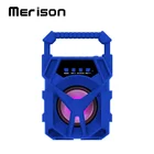 Handle bar portable artist radio led bluetooth karaoke cube speaker support tf card for party