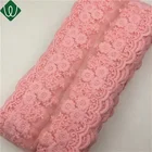 Eco-Friendly French Lace Wholesale New Design French Customize Cotton Embroidery French Lace Trim