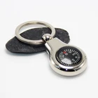 Custom Carved Metal Hanging Keys Practical Company Craft Gifts Mini Keyholder Compass Keychain