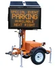 VMS TRAILER solar energy Led traffic display for outdoor traffic warning message