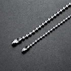 High Quality Jewelry Necklaces Stainless Steel Wave Bead Chain Jewelry Pendant With Chain Round Bead Chain