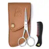 Beard and Mustache Scissors With Comb For Precise Facial Hair Trimming - Sharpness and Stainless Steel Give These Scissors Durab