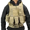 Adjustable combat training CS paintball airsoft plate carrier molle military tactical vest