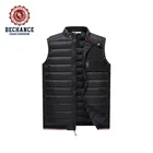 Custom logo full zipper puffer gilet High quality waterproof men duck down puffer vest for men