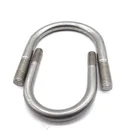 High Strength Zinc Plated Round Bend U-Bolt Steel Bolts for Pipe 3/8"