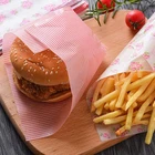 Custom logo printed food grade wax paper glassine oil greaseproof food wrapping paper