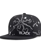 custom made 3d logo embroidery cotton 6 panel hip hop snapback baseball cap fitted flat bill hat